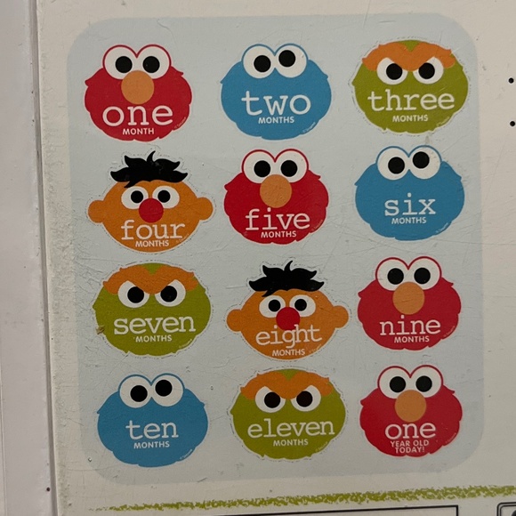 NWT Sesame Street Elmo and Friends Milestone Belly Stickers - Picture 4 of 6
